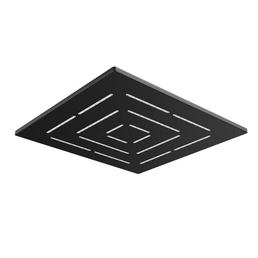 Jaquar Square Shape Single Flow Maze Overhead Shower - Black Matt