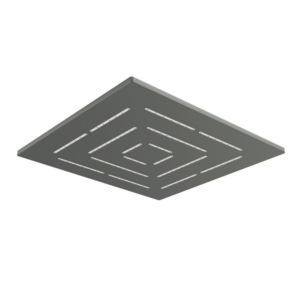 Jaquar Square Shape Single Flow Maze Overhead Shower - Graphite