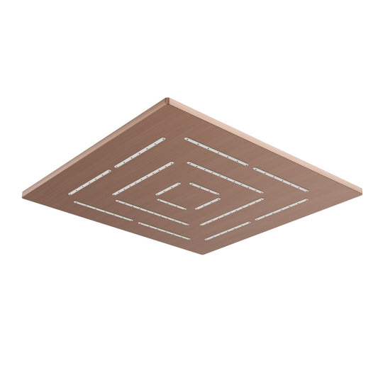 Jaquar Square Shape Maze Overhead Shower - Antique Copper