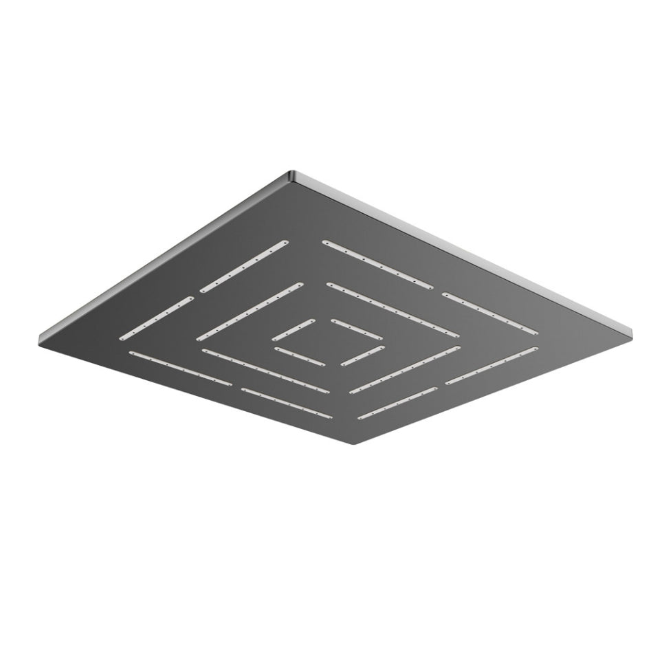 Jaquar Square Shape Maze Overhead Shower - Black Chrome