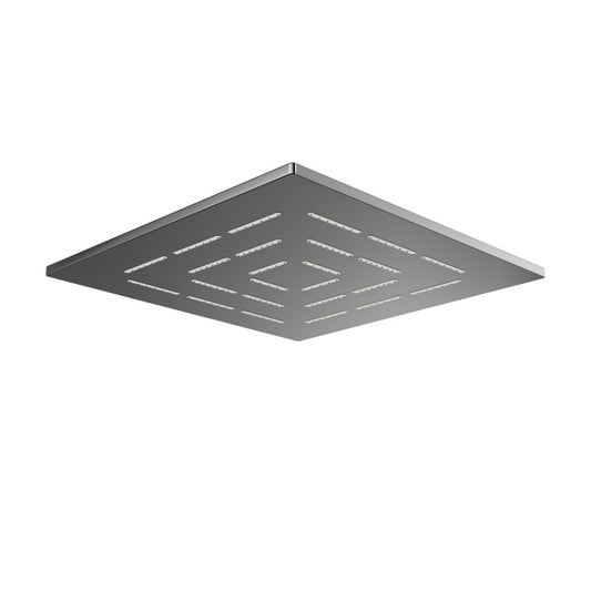 Jaquar Square Shape Single Flow Maze Overhead Shower - Black Chrome