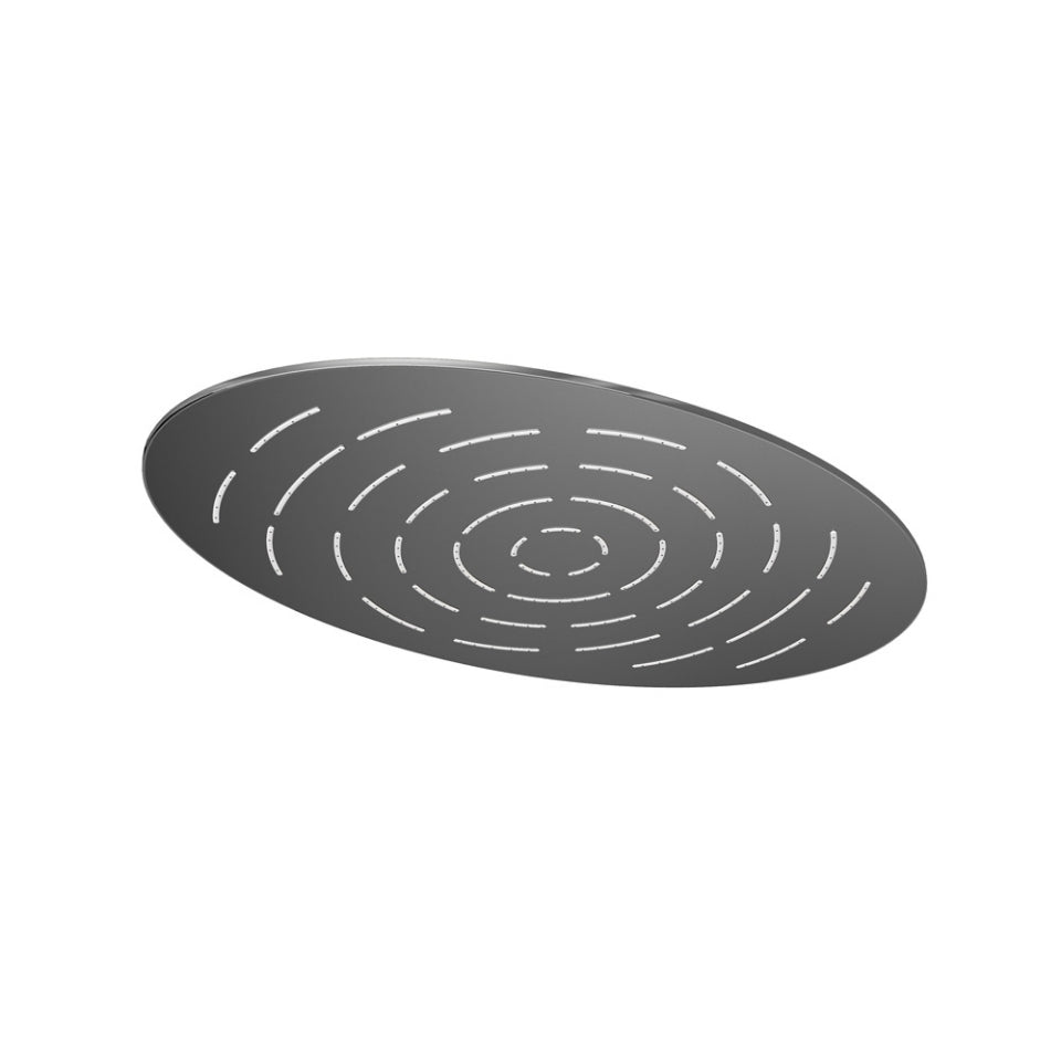 Jaquar Maze Overhead Shower 340X220mm Oval Shape Single Flow - Black Chrome