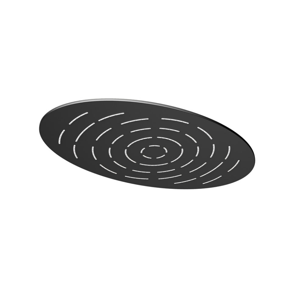 Jaquar Maze Overhead Shower 340X220mm Oval Shape Single Flow - Black Matt