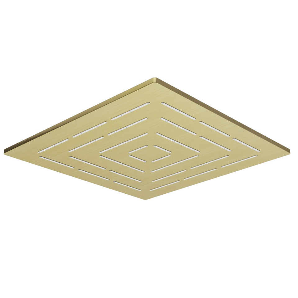 Jaquar Square Shape Single Flow Maze Overhead Shower - Antique Bronze