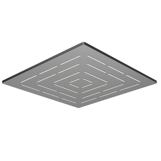 Jaquar Square Shape Single Flow Maze Overhead Shower - Black Chrome