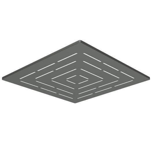 Jaquar Square Shape Single Flow Maze Overhead Shower - Graphite