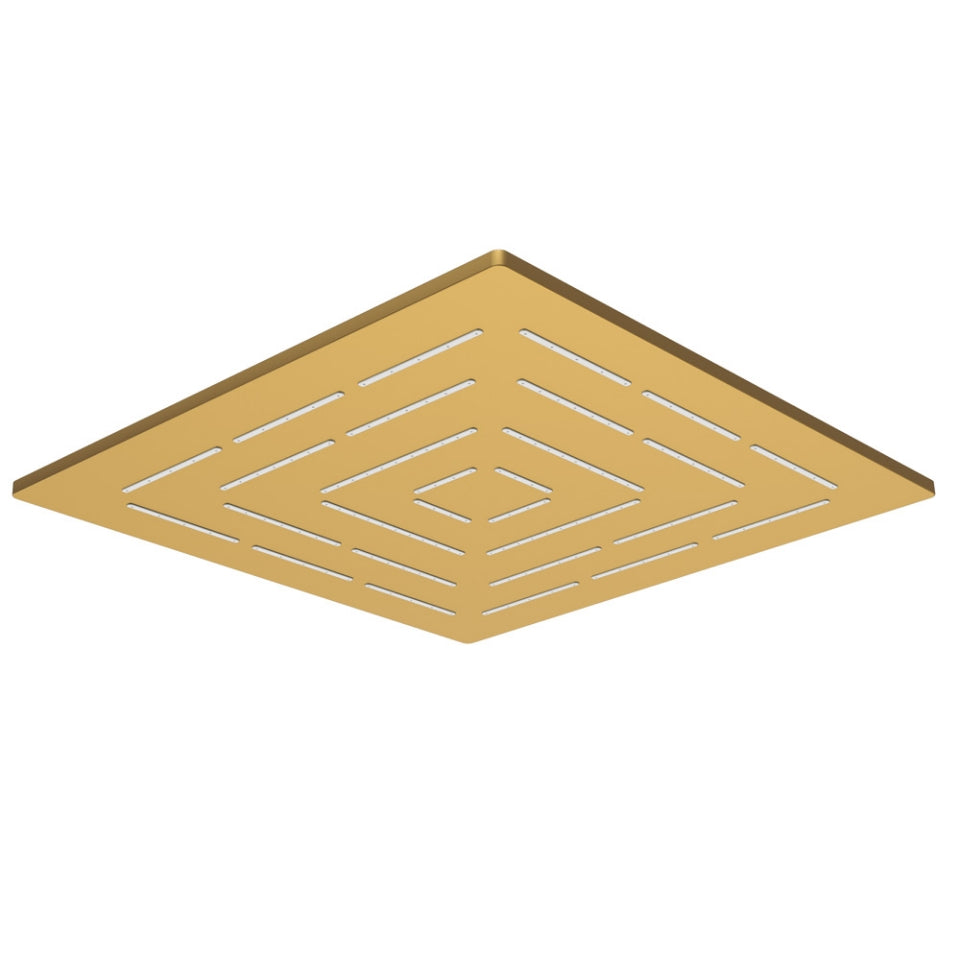 Jaquar Square Shape Single Flow Maze Overhead Shower - Gold Matt PVD
