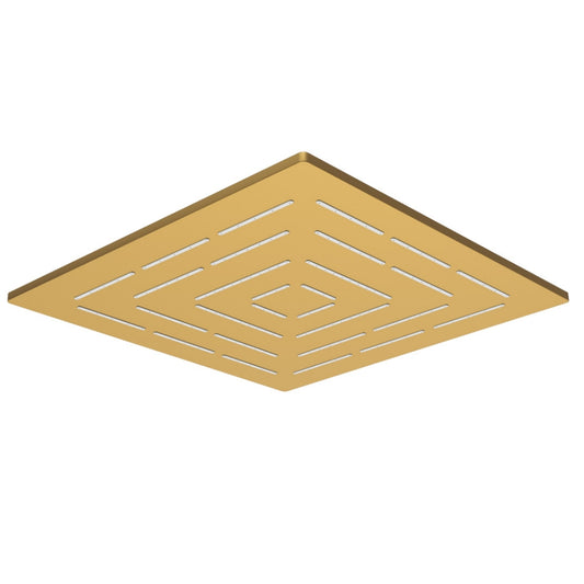 Jaquar Square Shape Single Flow Maze Overhead Shower - Gold Matt PVD