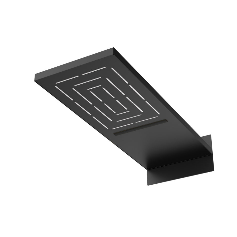 Jaquar Water Fall Overhead Shower - Black Matt