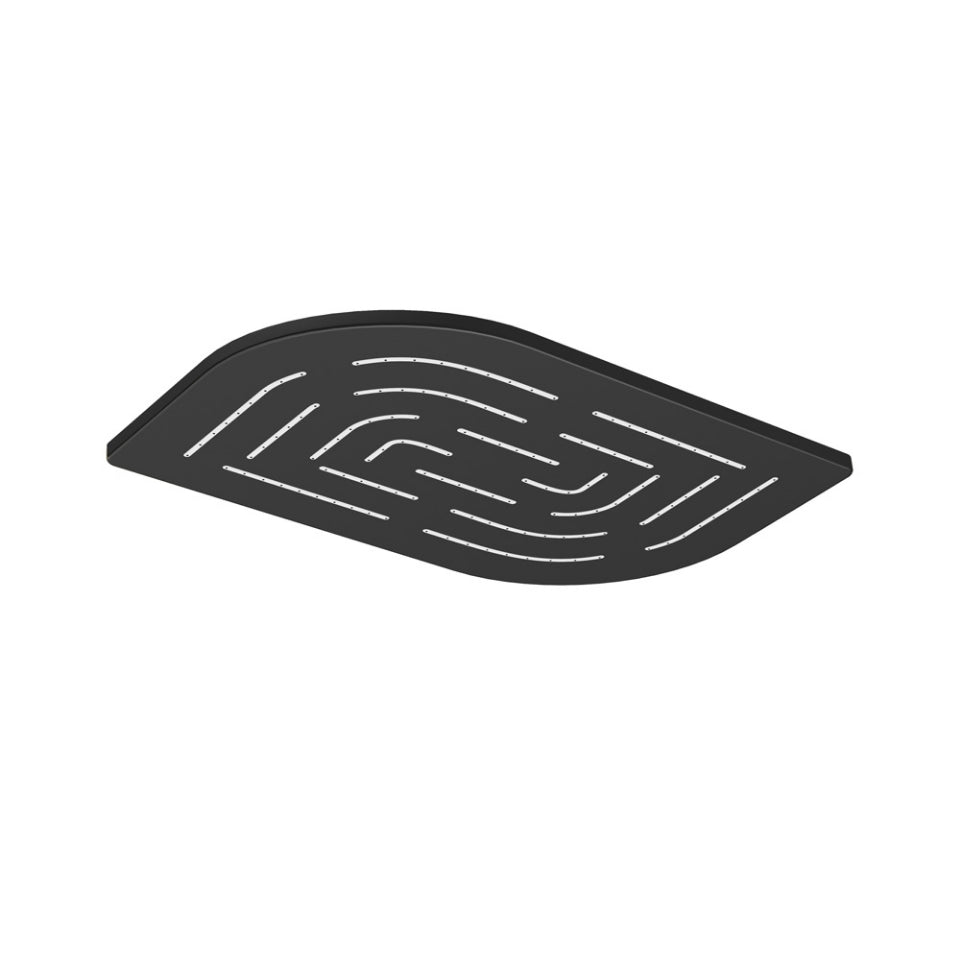 Jaquar Alive Maze Overhead Shower - Black Matt