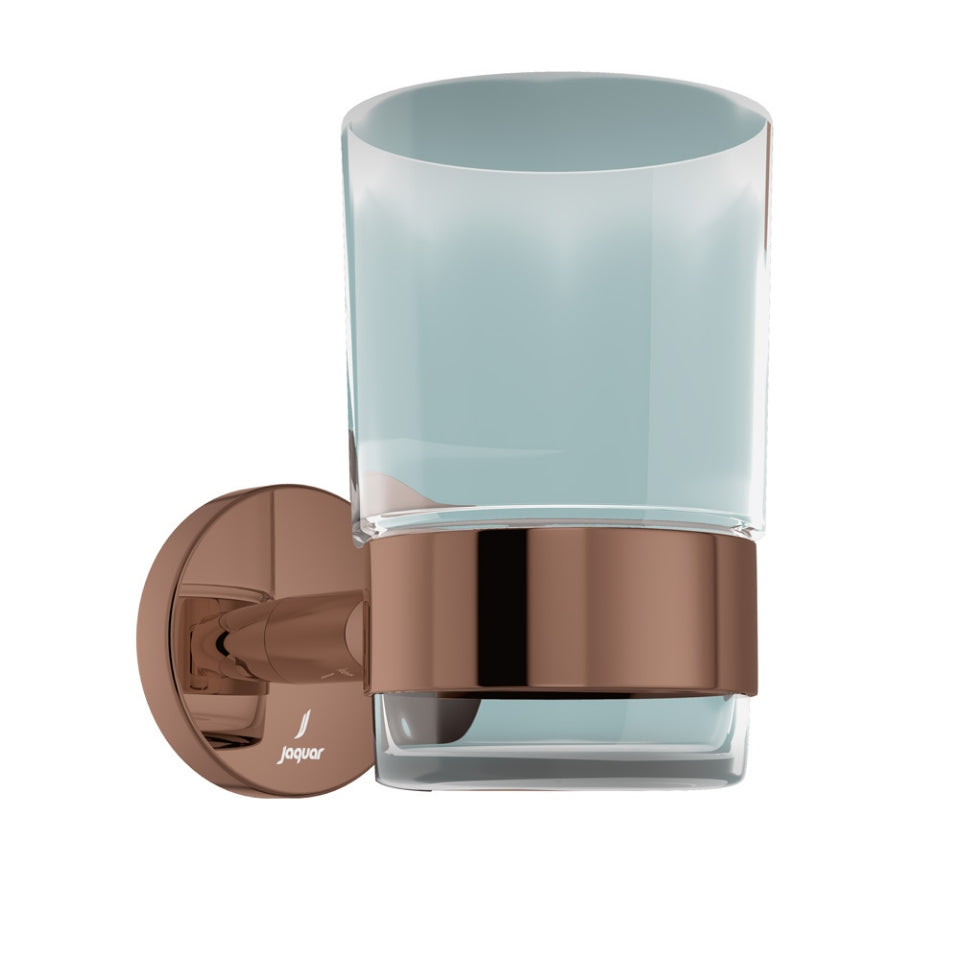 Jaquar Continental Tumbler Holder - Blush Gold Bright PVD