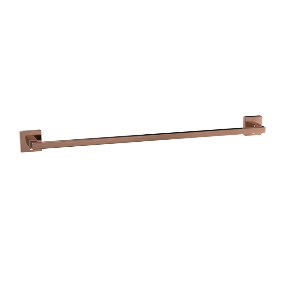 Jaquar Kubix Prime Single Towel Rail - Blush Gold Bright PVD