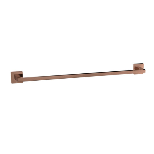 Jaquar Kubix Prime Single Towel Rail - Blush Gold Bright PVD