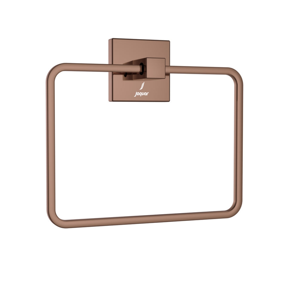 Jaquar Kubix Prime Towel Ring Square - Blush Gold Bright PVD