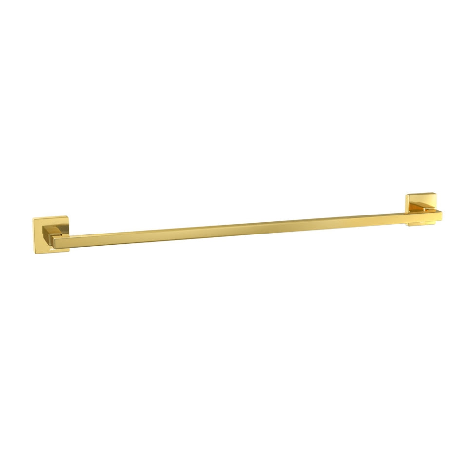 Jaquar Kubix Prime Single Towel Rail - Gold Bright PVD
