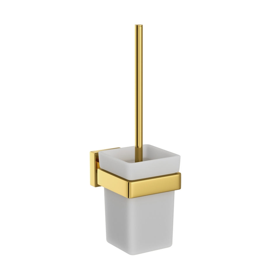 Jaquar Kubix Prime W.C. Brush Holder - Gold Bright PVD