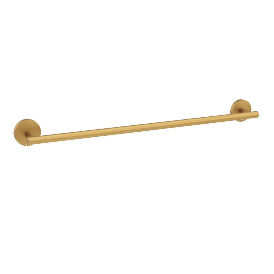 Jaquar Continental Single Towel Rail 600mm Long - Gold Matt PVD
