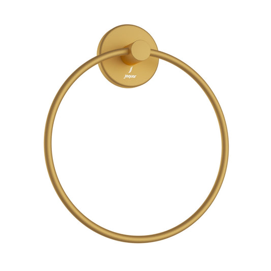 Jaquar Continental Towel Ring Round with Round Flange - Gold Matt PVD