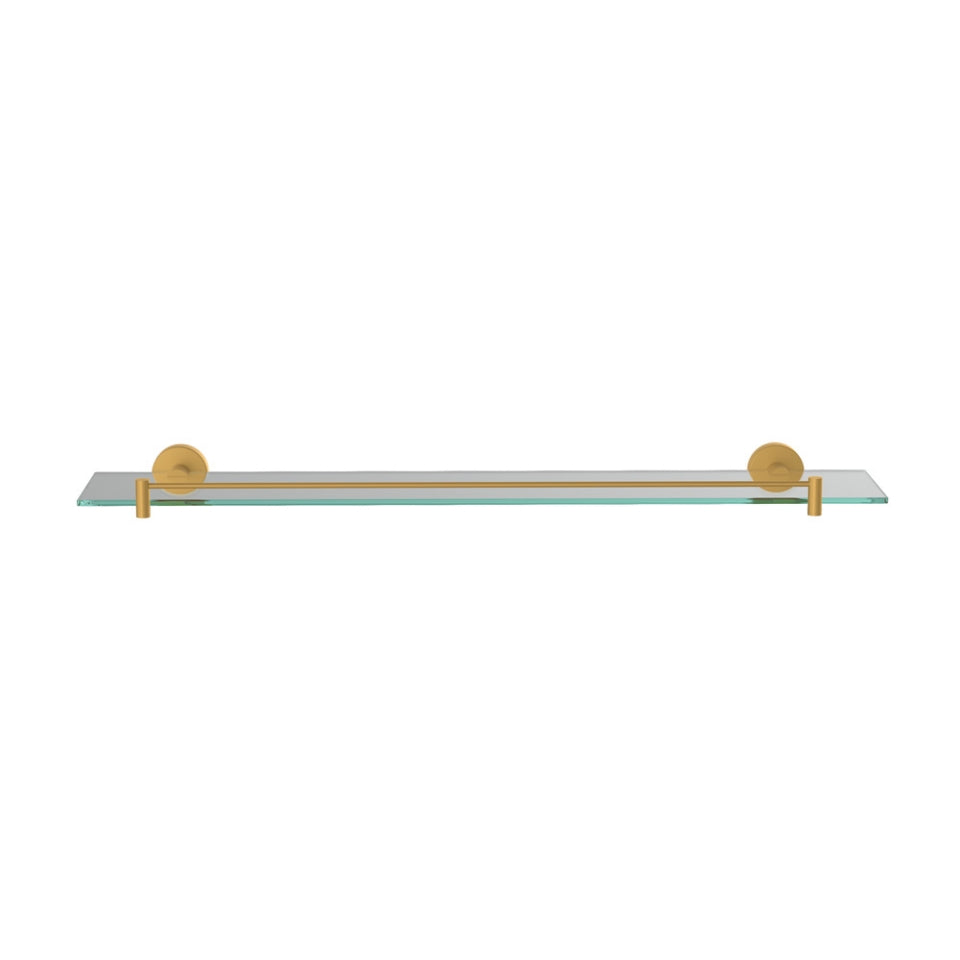 Jaquar Continental Glass Shelf 600mm Long - Gold Matt PVD