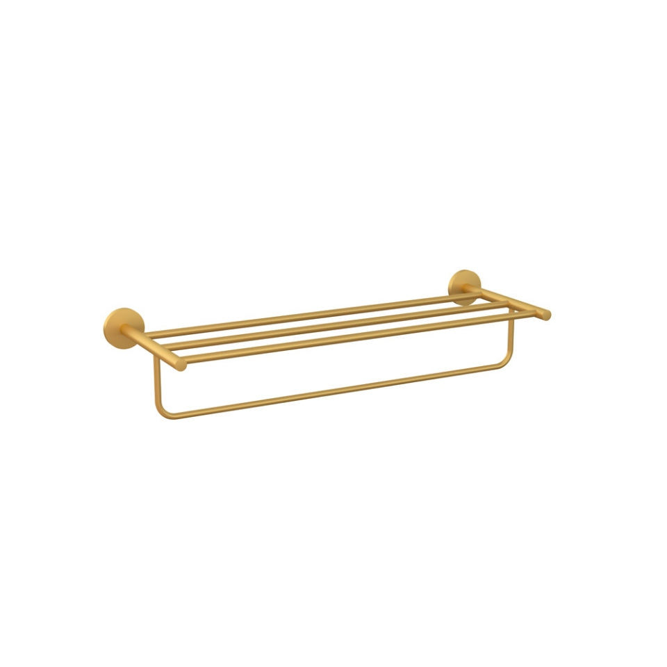 Jaquar Continental Towel Rack 600mm Long - Gold Matt PVD
