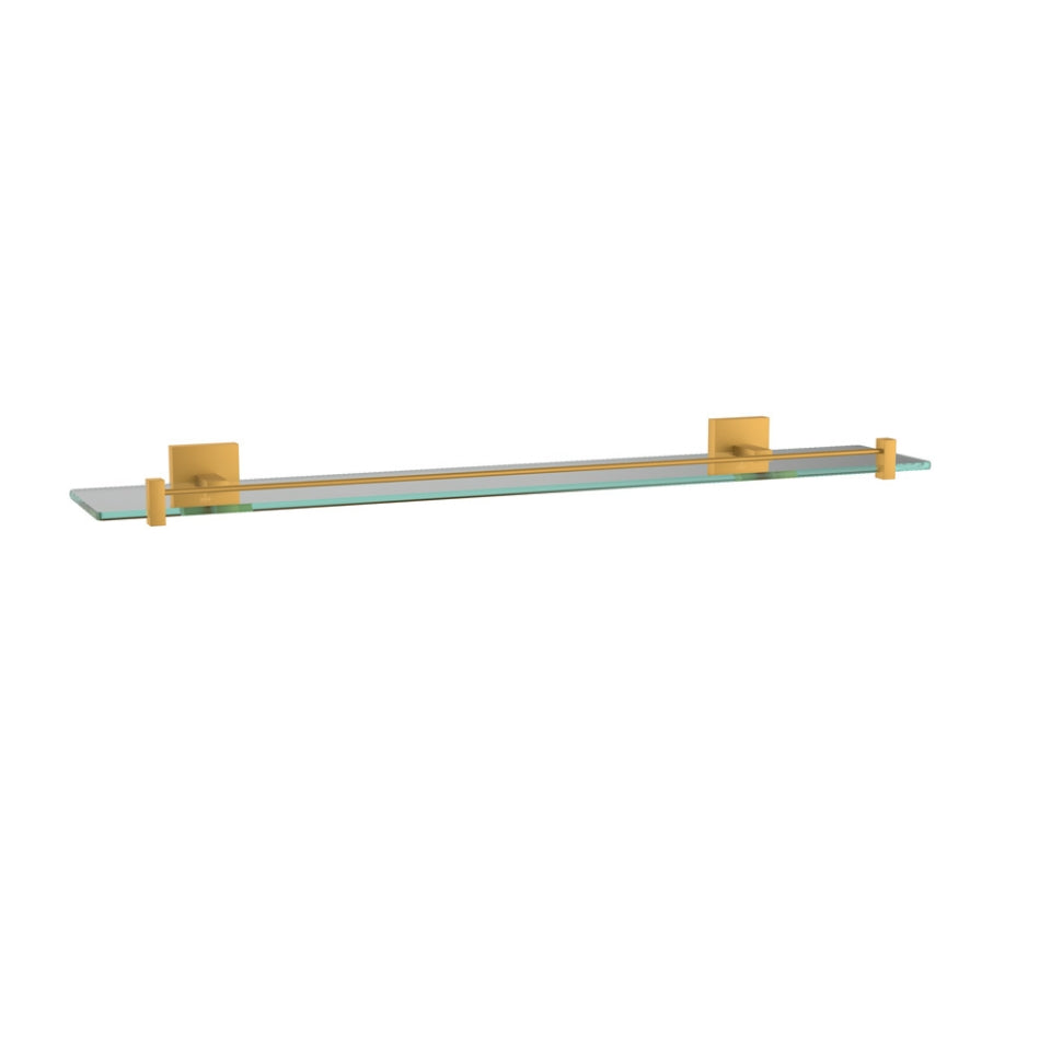 Jaquar Kubix Prime Glass Shelf - Gold Matt PVD