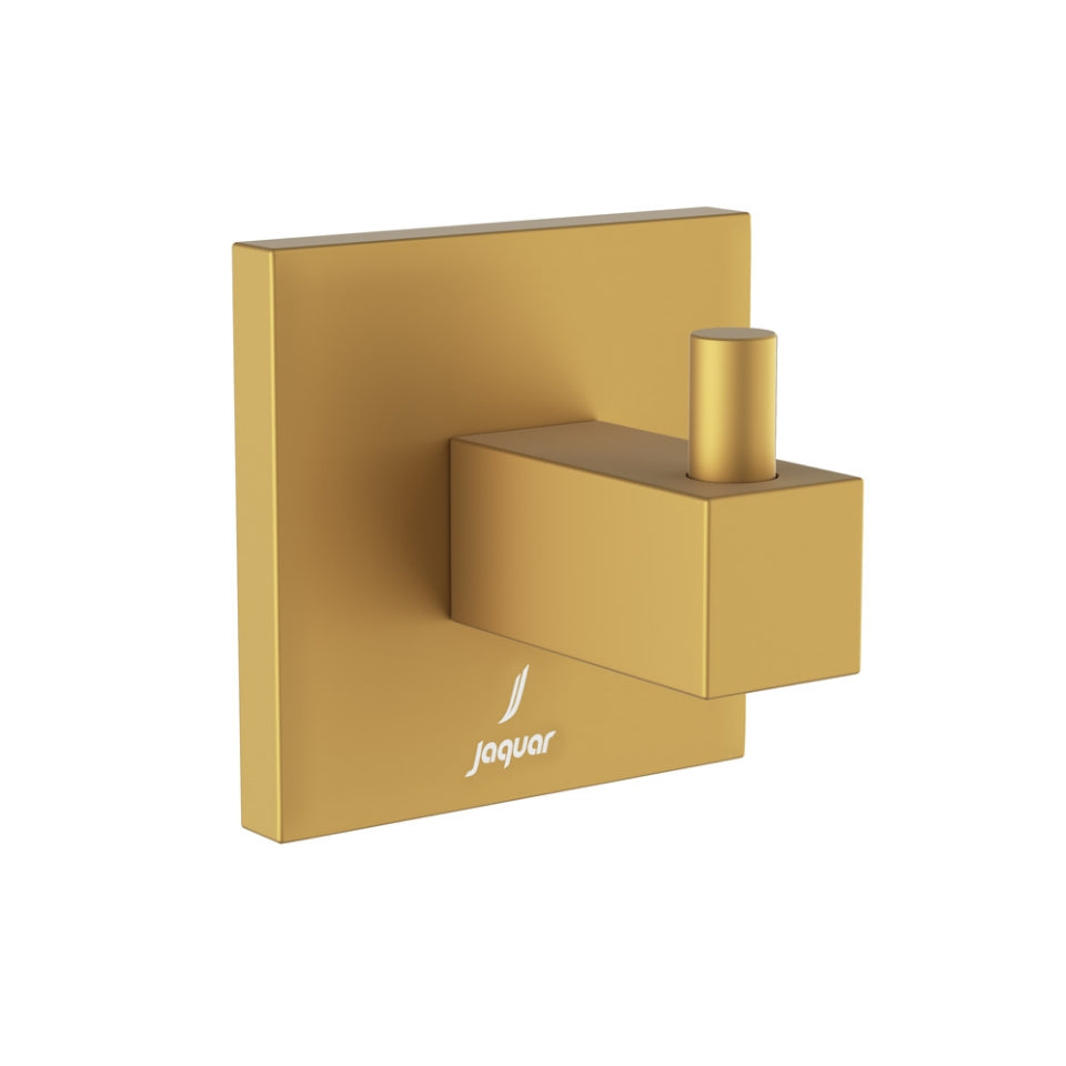 Jaquar Kubix Prime Robe Hook - Gold Matt PVD