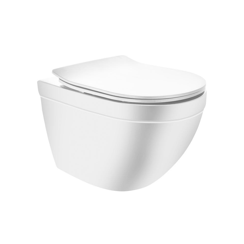Jaquar Solo Rimless, Blind Installation Wall Hung WC - White Matt