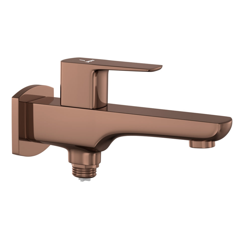 Jaquar Kubix Prime 2 Way Bib Cock - Blush Gold Bright PVD