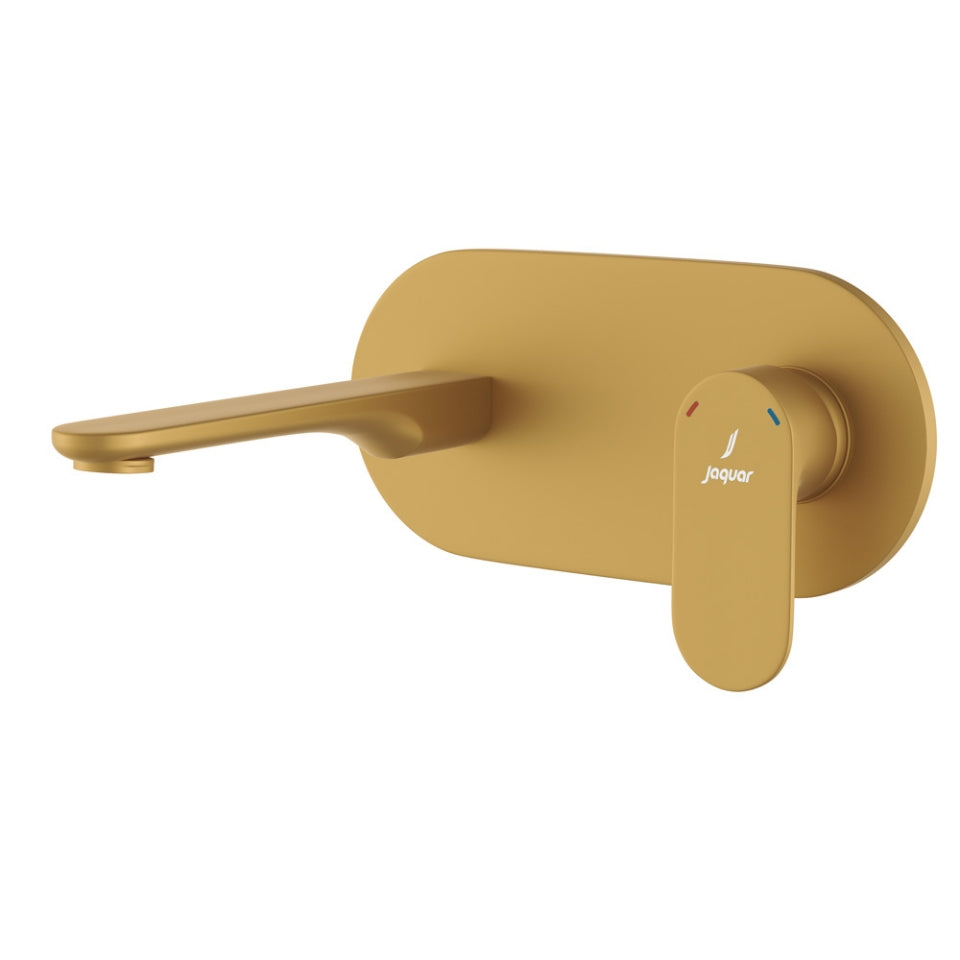 Jaquar Opal Prime Exposed Part Kit of Single Lever Basin Mixer Wall Mounted - Gold Matt PVD