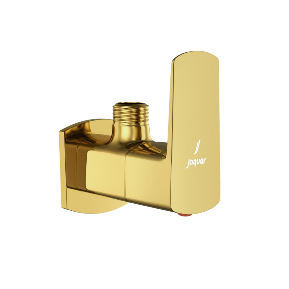 Jaquar Kubix Prime Angular Stop Cock - Gold Bright PVD