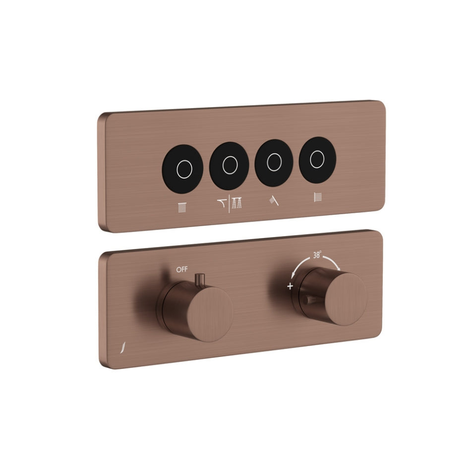 Jaquar Exposed Part Kit of Cloud Touch Shower System - Antique Copper