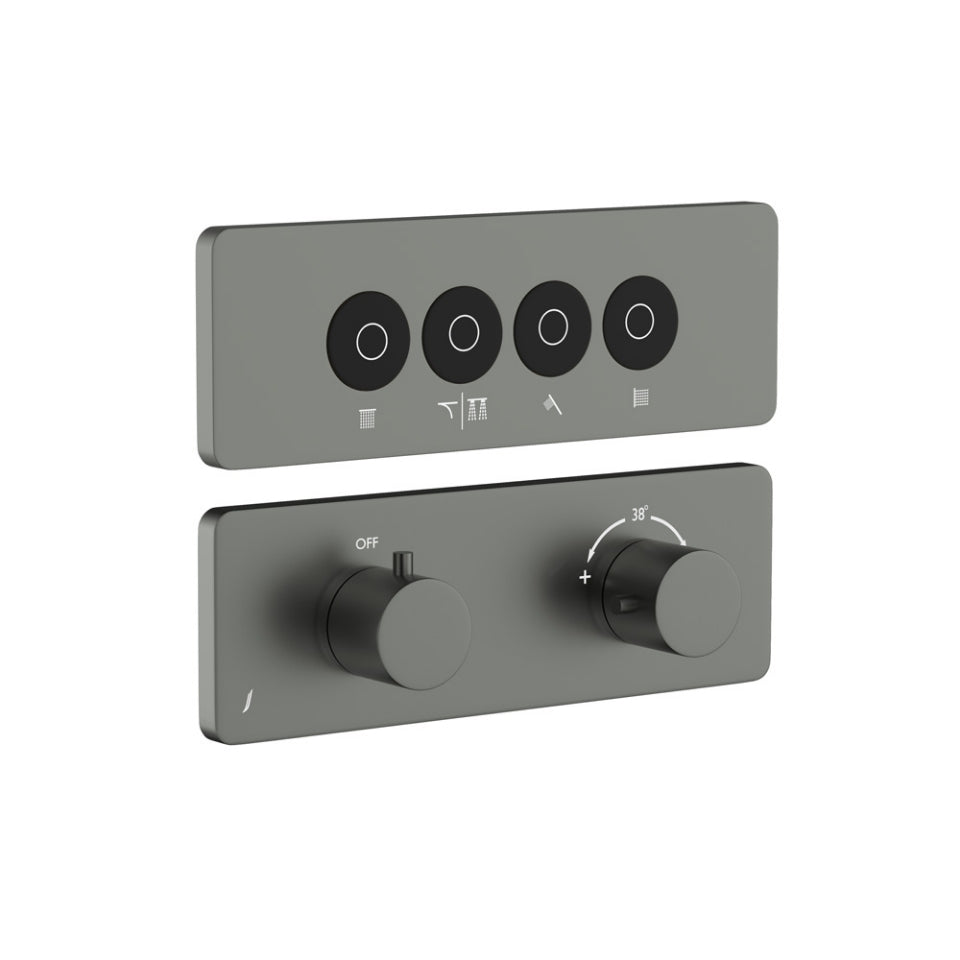 Jaquar Exposed Part Kit of Cloud Touch Shower System - Graphite