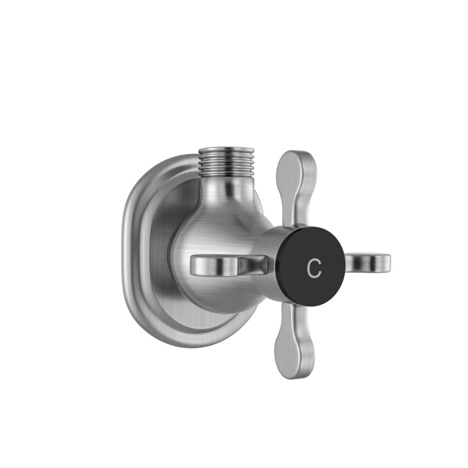Jaquar Queens Prime Angular Stop Cock Cold Only - Stainless Steel