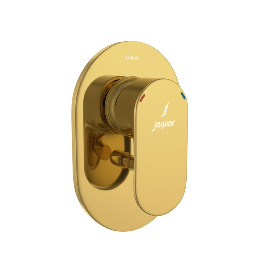 Jaquar Opal Prime 3-Inlet Single Lever Concealed Diverter - Gold Bright PVD