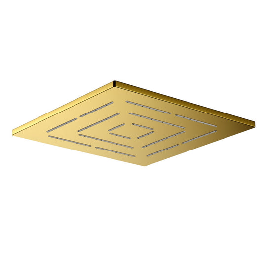 Jaquar Square Shape Maze Overhead Shower - Gold Bright PVD