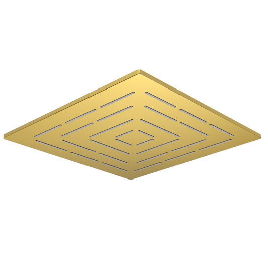 Jaquar Square Shape Single Flow Maze Overhead Shower - Gold Bright PVD
