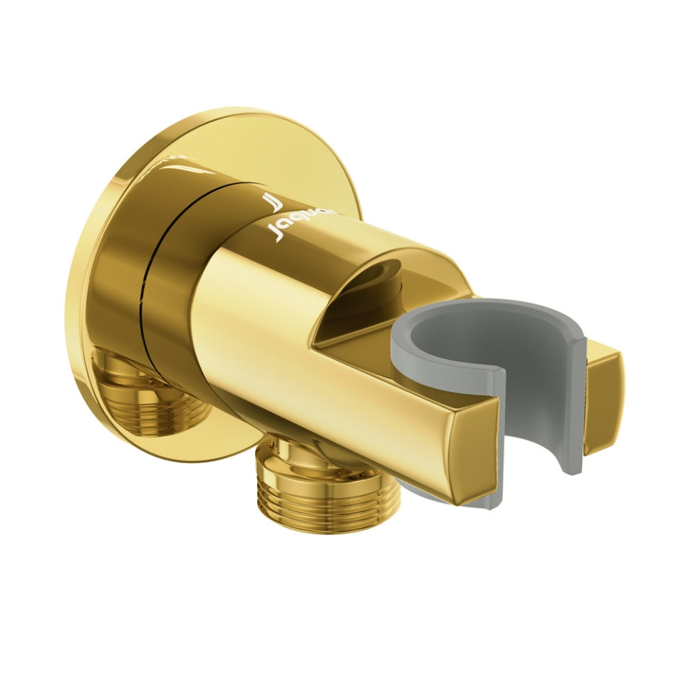 Jaquar Wall Outlet with Shower Hook - Gold Bright PVD