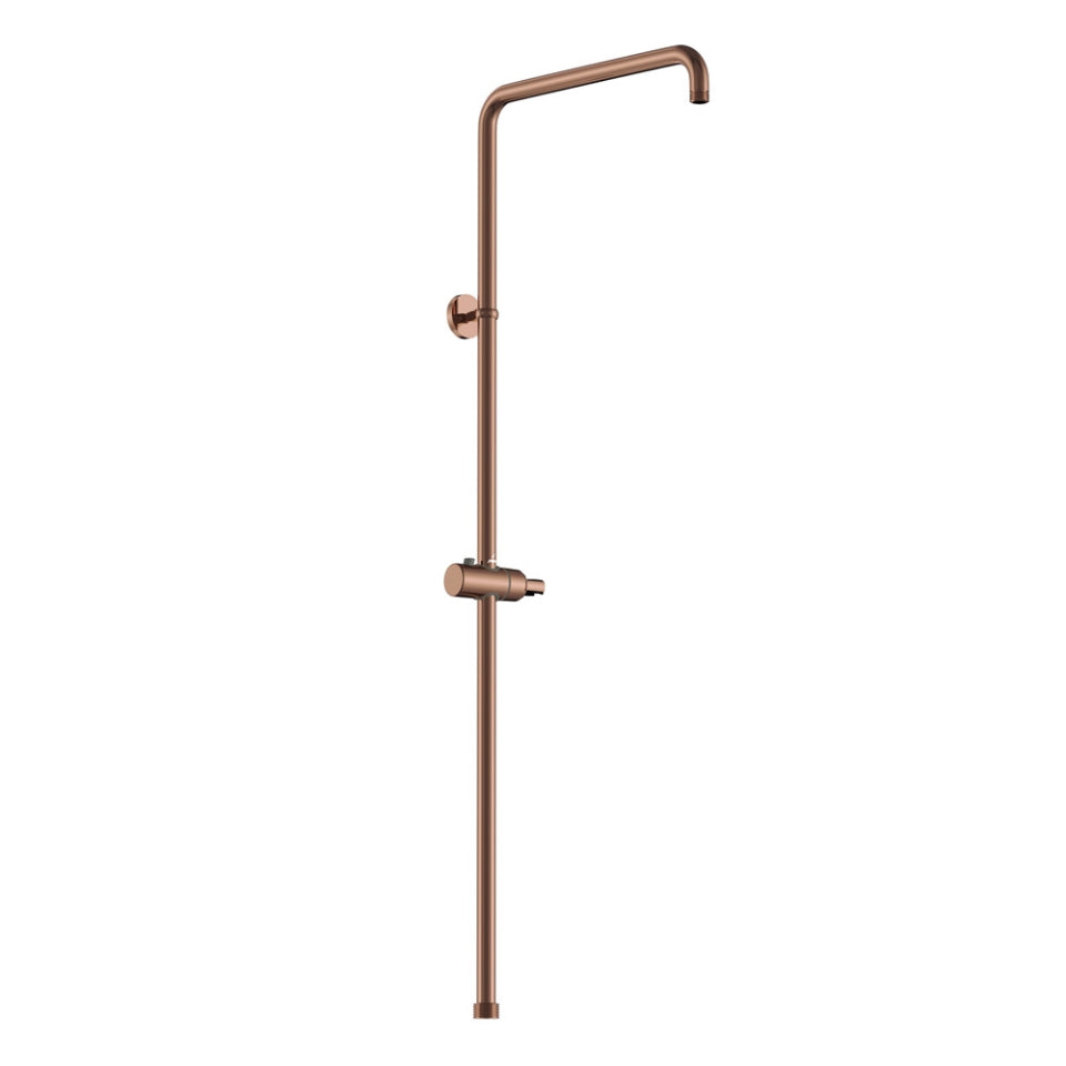 Jaquar Exposed Shower Pipe with Hand Shower Holder - Blush Gold Bright PVD