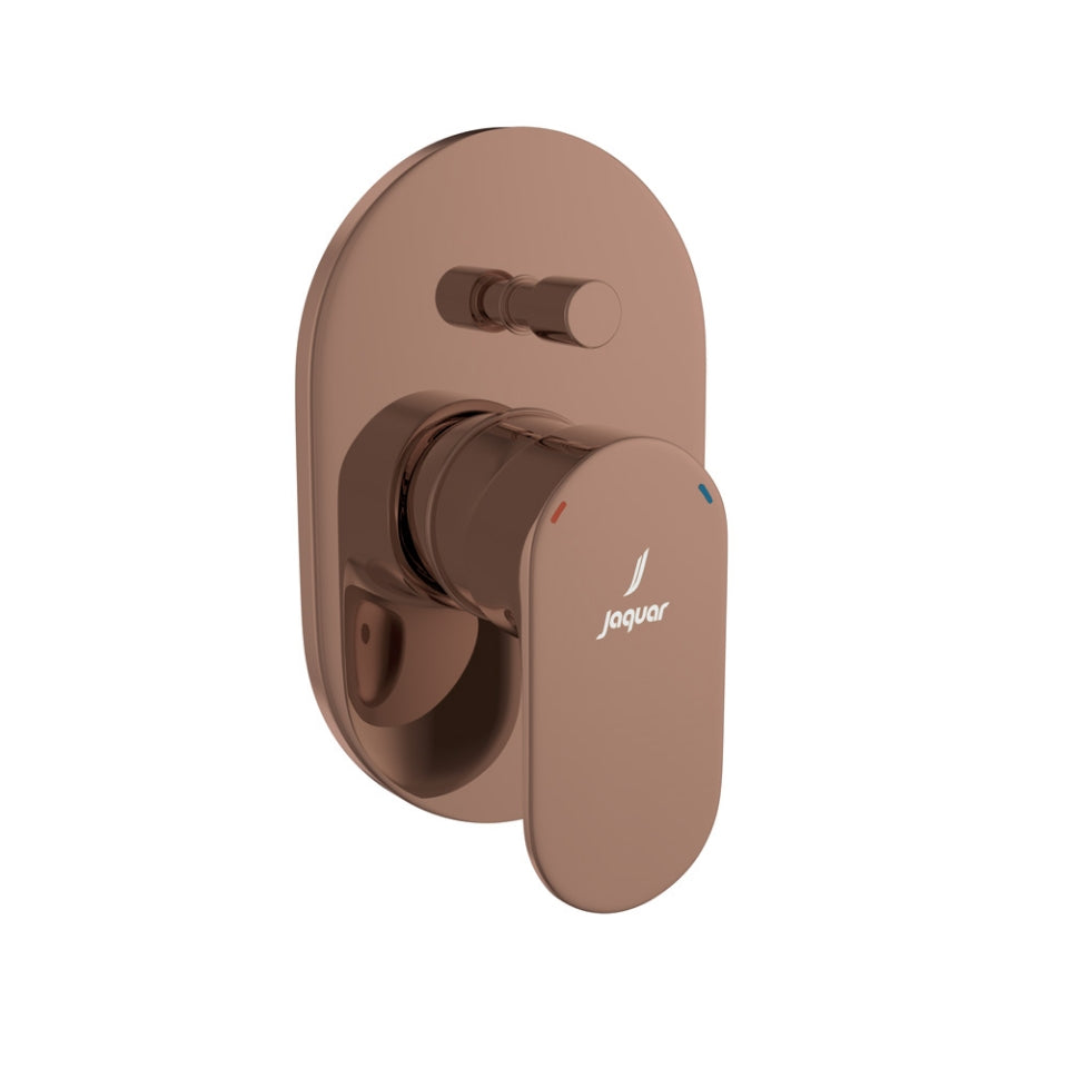 Jaquar Opal Prime Single Lever Exposed Parts Kit of Hi-flow Diverter - Blush Gold Bright PVD