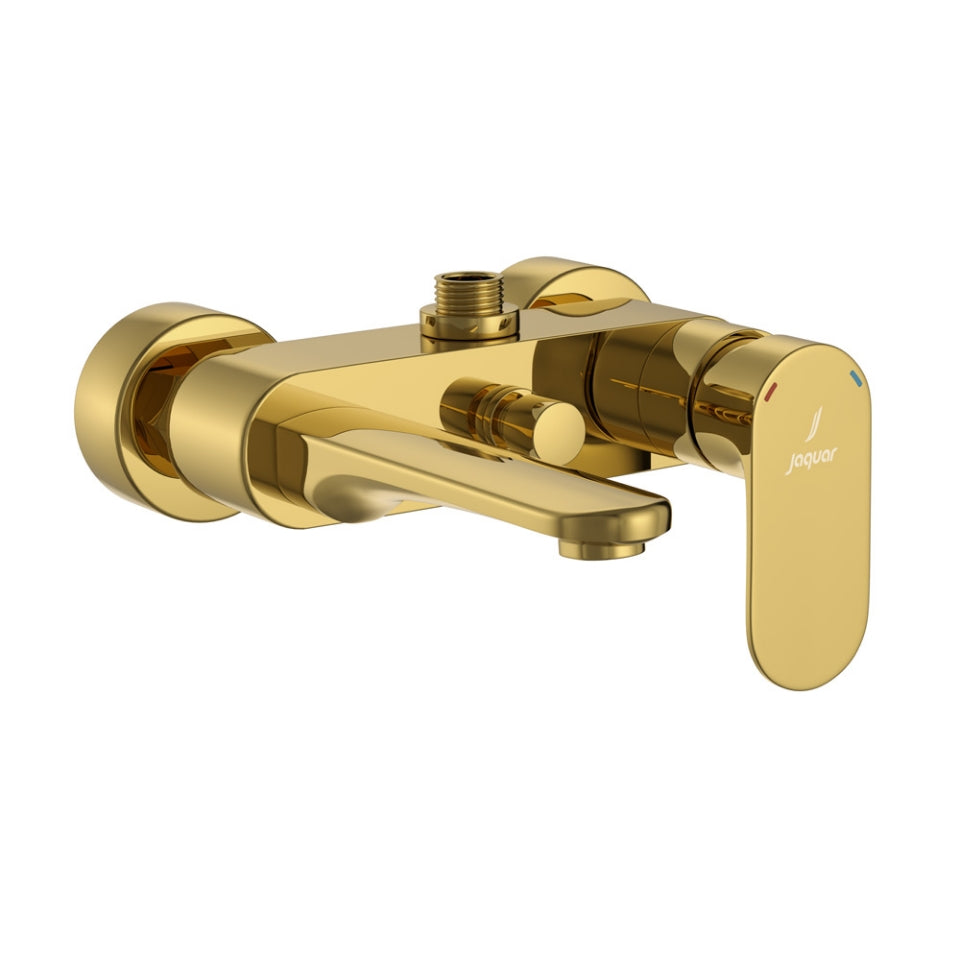 Jaquar Opal Prime Single Lever Bath & Shower Mixer - Gold Bright PVD
