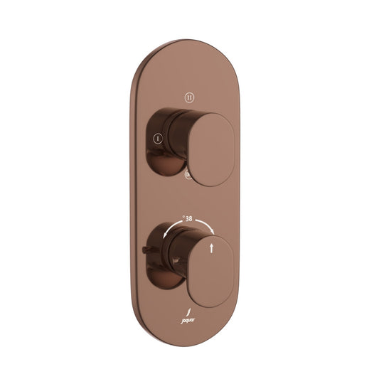 Jaquar Opal Prime Aquamax Thermostatic Shower Mixer - Blush Gold Bright PVD