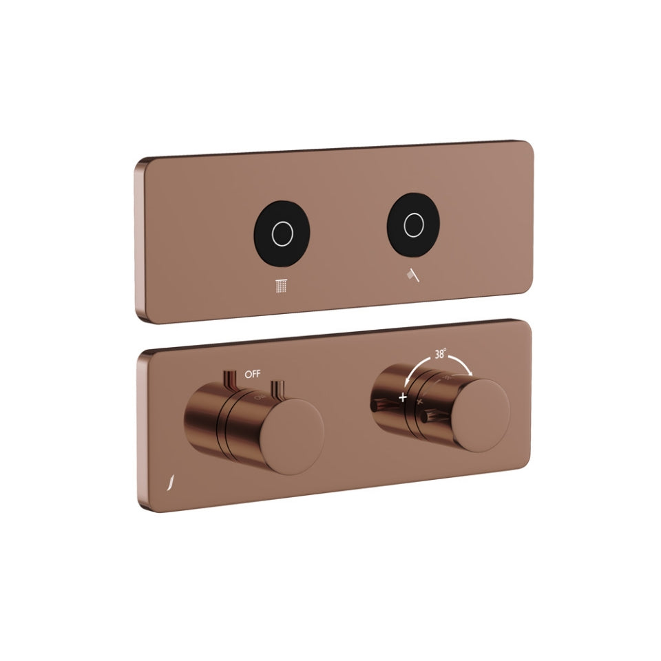 Jaquar Exposed Part Kit of Cloud Touch Shower System - Blush Gold Bright PVD
