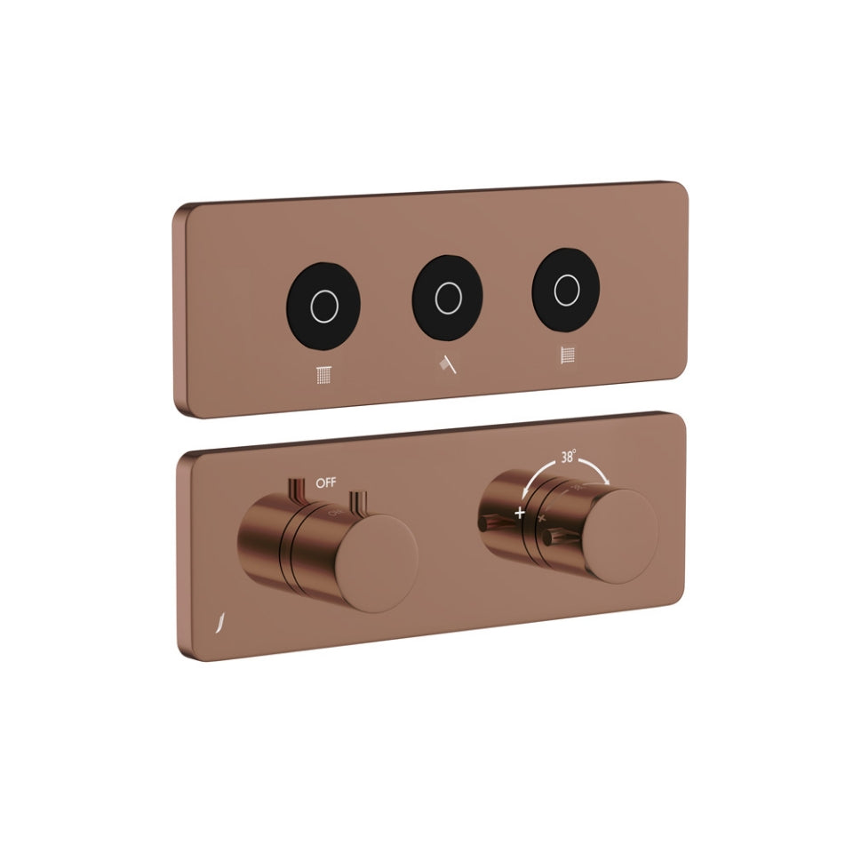 Jaquar Exposed Part Kit of Cloud Touch Shower System - Blush Gold Bright PVD