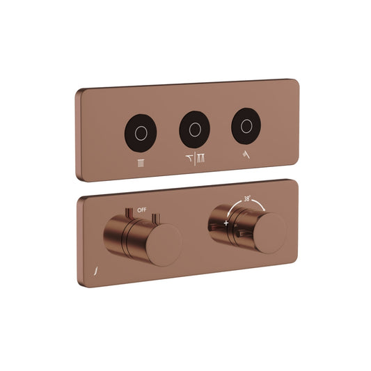 Jaquar Exposed Part Kit of Cloud Touch Shower System - Blush Gold Bright PVD