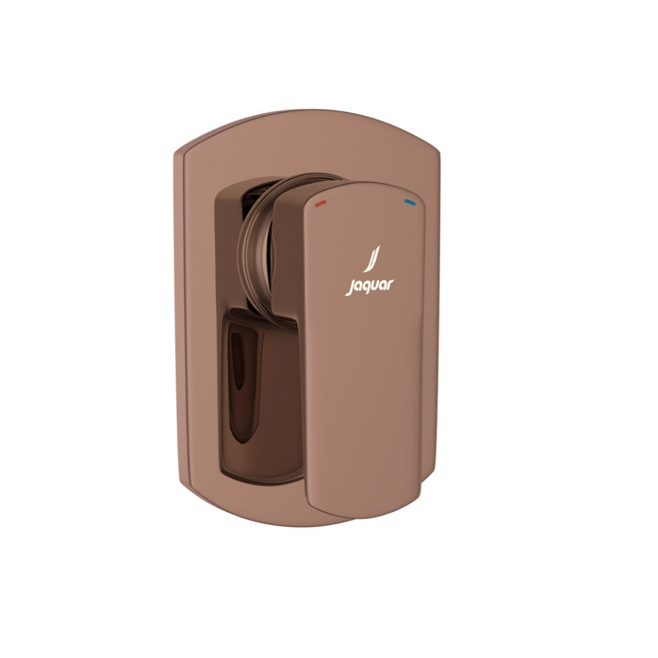 Jaquar Kubix Prime Single Lever Concealed Deusch Mixer - Blush Gold Bright PVD