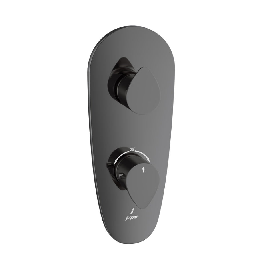 Jaquar Vignette Prime Thermostatic Shower Mixer - Black Chrome