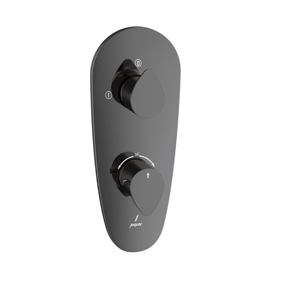 Jaquar Vignette Prime Aquamax Thermostatic Shower Mixer - Black Chrome