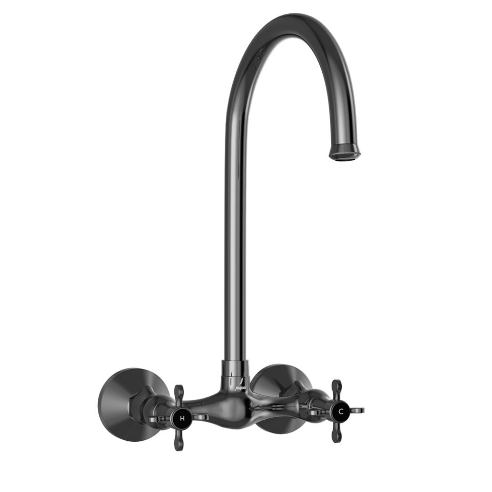 Jaquar Queens Prime Sink Mixer with Regular Swinging Spout - Black Chrome