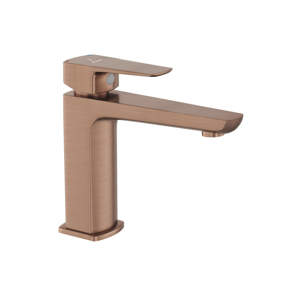 Jaquar Kubix Prime Single Lever Basin Mixer - Antique Copper