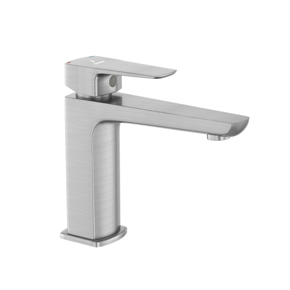 Jaquar Kubix Prime Single Lever Basin Mixer - Stainless Steel